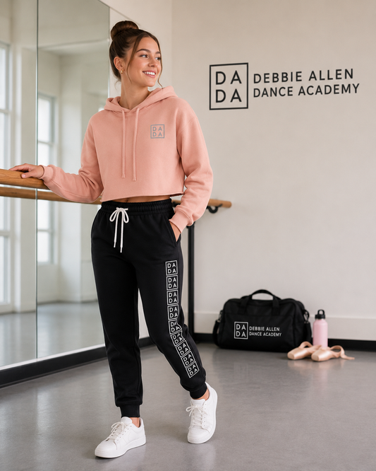 Peach crop pullover hoodie