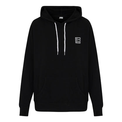 classic black and white Dada hoodie pullover