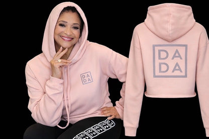 Peach crop pullover hoodie